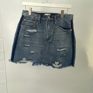 Umgee Distressed jean skirt Size Medium